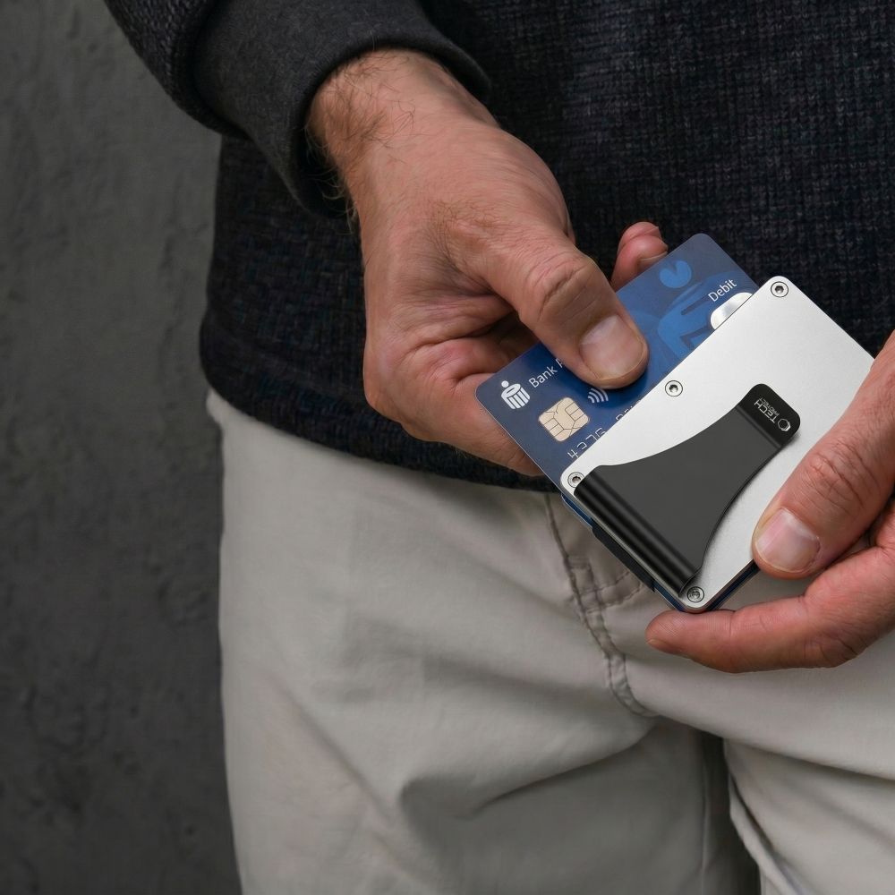 Πορτοφόλι με κάρτα RFID TECH-PROTECT THORN, ατσάλινο, ασημένιο - Image 7