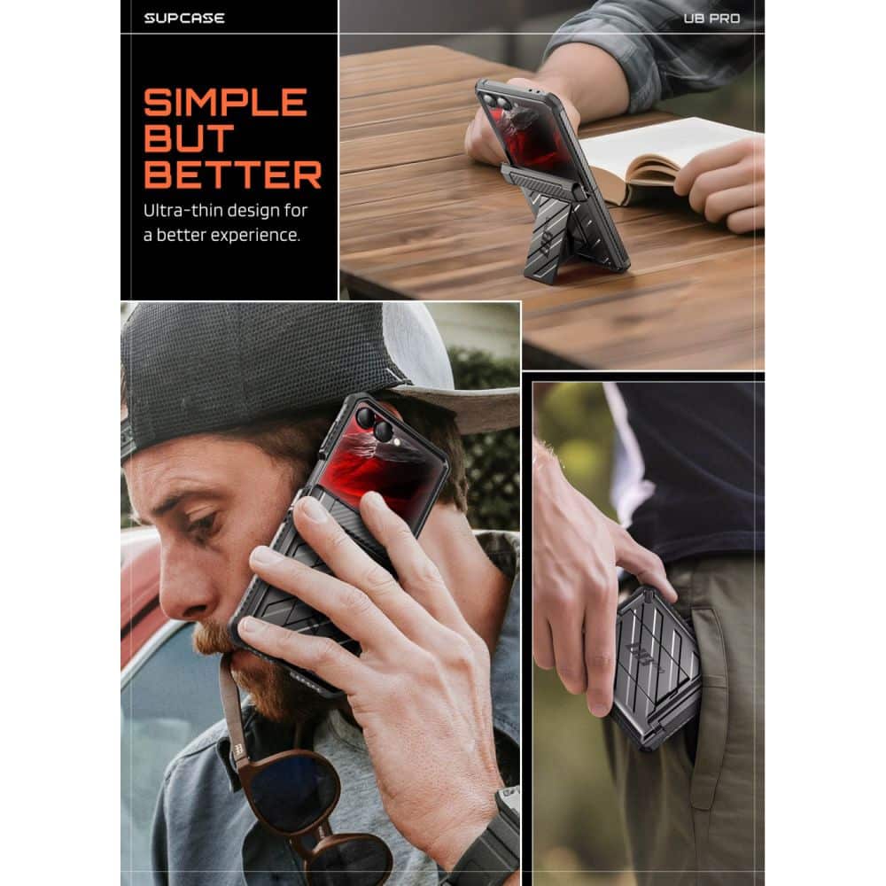 SUPCASE UNICORN BEETLE PRO GALAXY Z FLIP 8 ΜΑΥΡΟ - Image 7