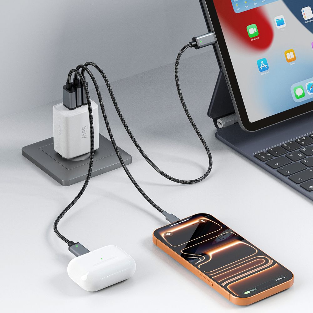 TECH-PROTECT NCA65W-GAN ΦΟΡΤΙΣΤΗΣ 3 ΘΥΡΩΝ PD 65W / QC3.0 ΛΕΥΚΟΣ - Image 8