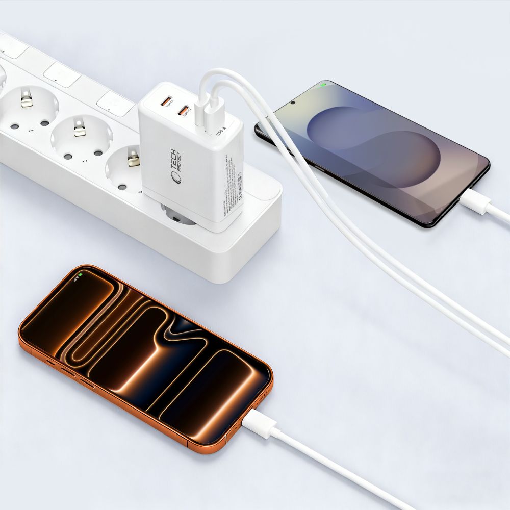 TECH-PROTECT NC140W-GAN ΦΟΡΤΙΣΤΗΣ 4 ΘΥΡΩΝ PD 140W / QC3.0 ΛΕΥΚΟΣ - Image 8