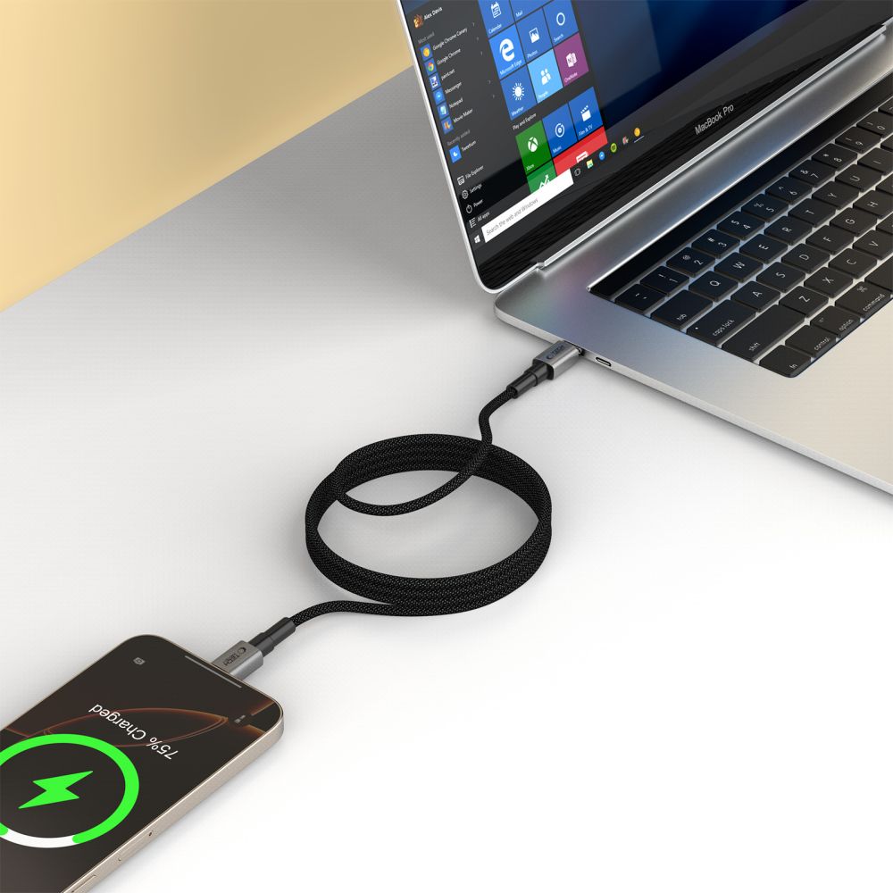 Καλώδιο Tech-Protect UltraBoost DNA MagTwist Type-C PD 100W / 5A 100cm Γκρι Σίδερου - Image 6