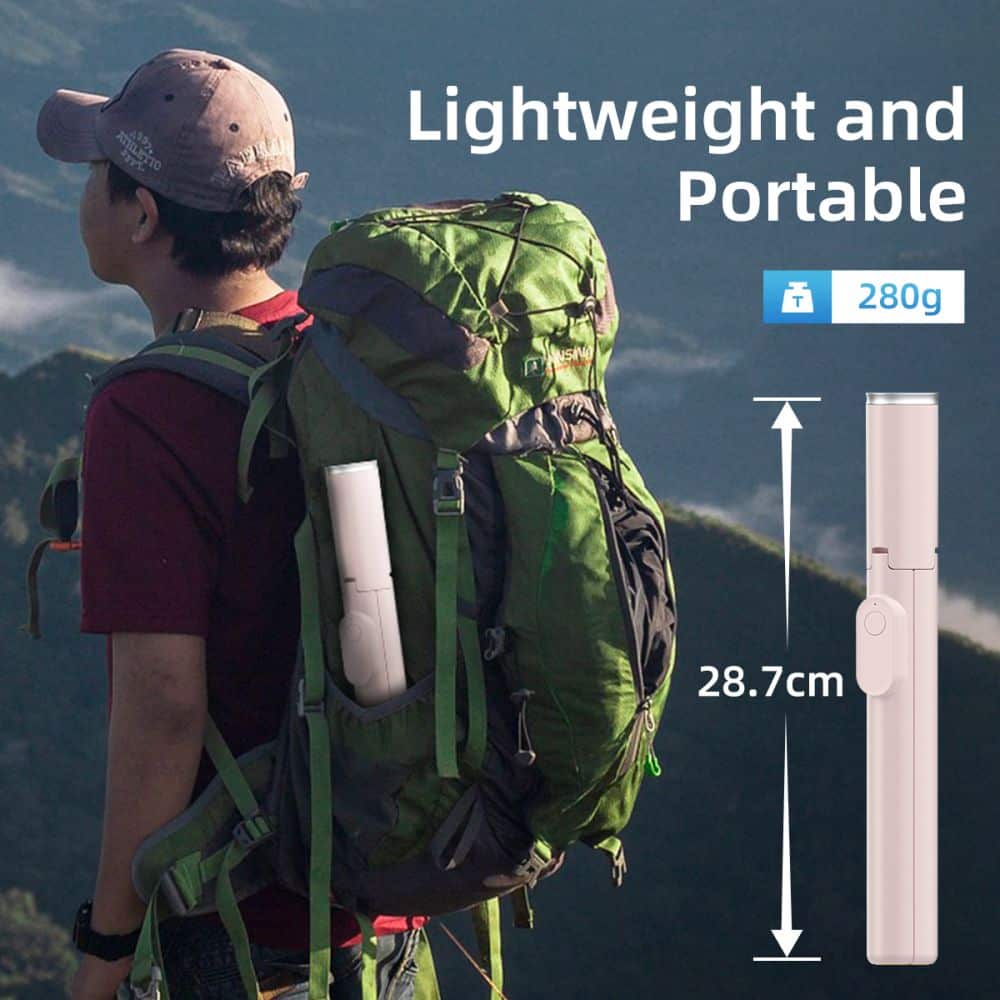 TECH-PROTECT L09S ΤΡΙΠΟΔΟ SELFIE STICK BLUETOOTH ΡΟΖ - Image 8