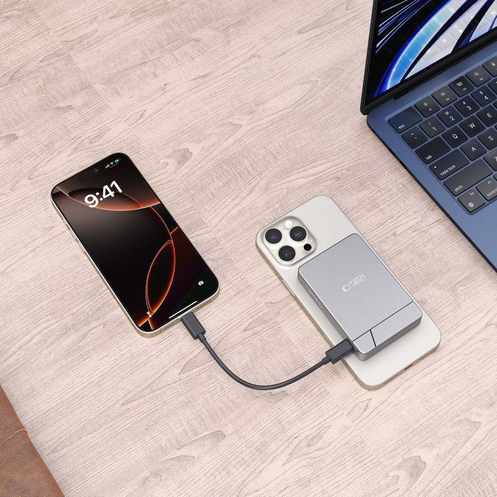 TECH-PROTECT PB14 LIFEMAG MAGSAFE POWER BANK 5000MAH ΧΩΡΙΣ ΓΚΡΙ - Image 8