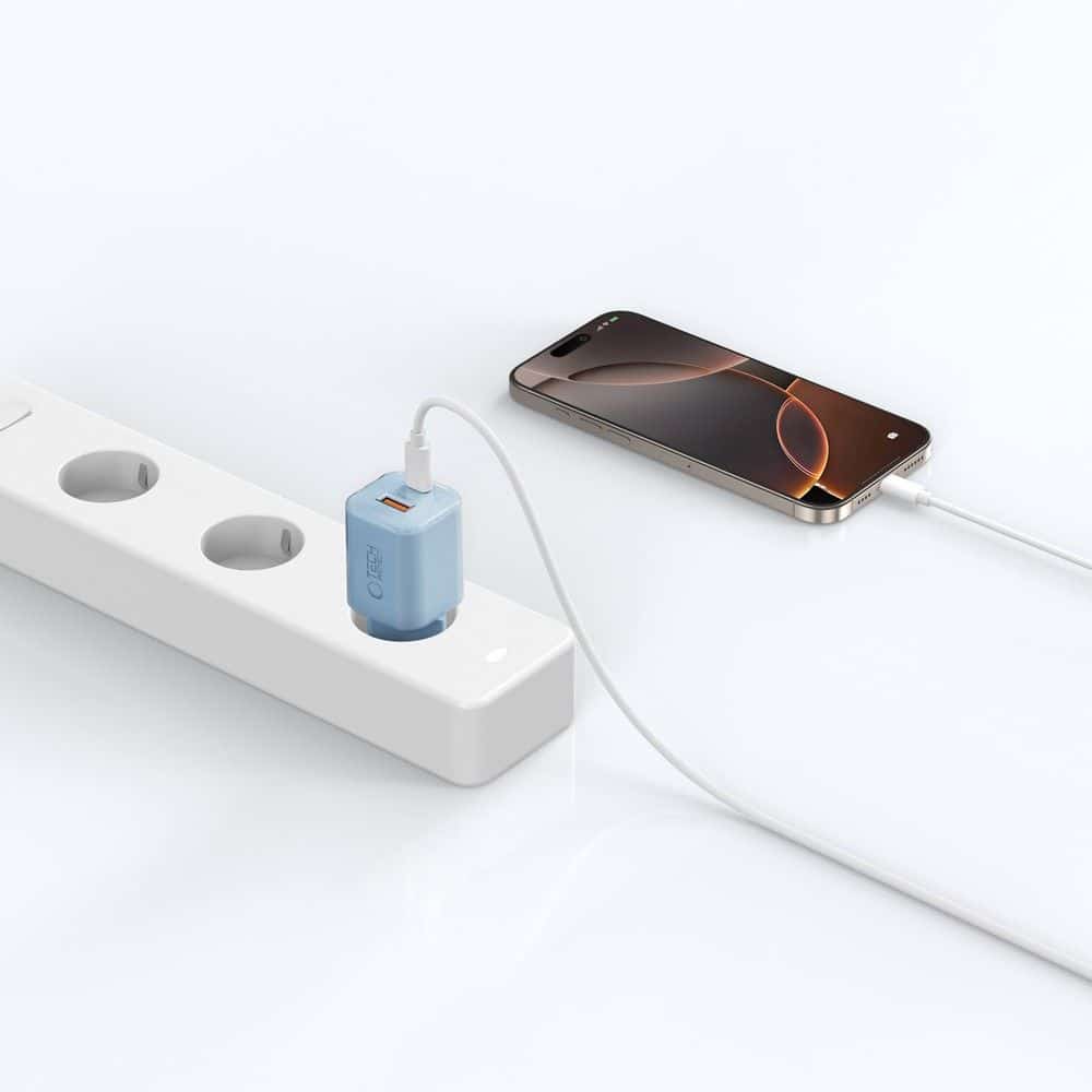 TECH-PROTECT NCM33 ΦΟΡΤΙΣΤΗΣ 2 ΘΥΡΩΝ PD 33W / QC3.0 ΜΩΡΟ ΜΠΛΕ - Image 6