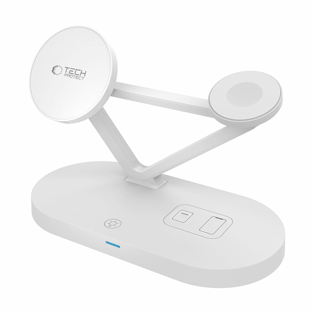 Tech-Protect QI15W-A41 3 σε 1 Μαγνητικός Ασύρματος Φορτιστής MagSafe Λευκός - Image 3