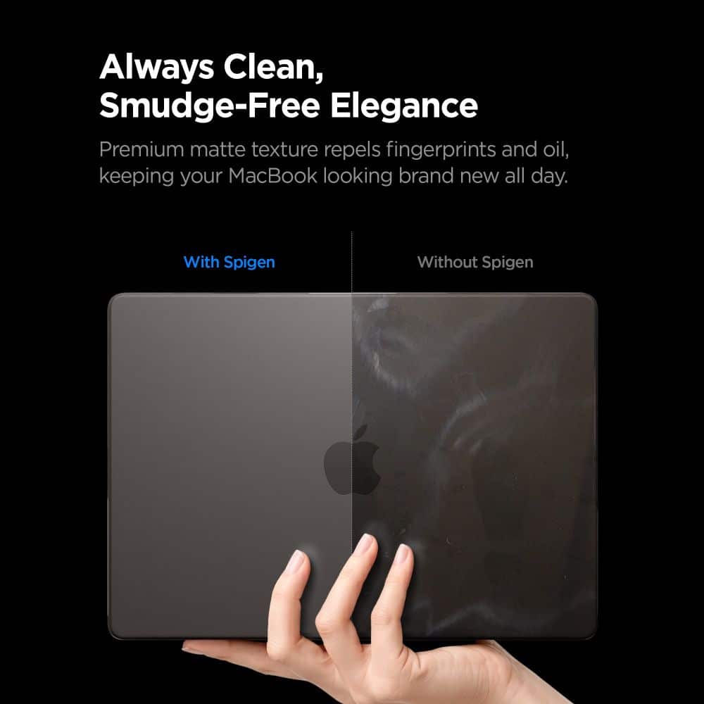 SPIGEN AIRSKIN MACBOOK PRO 14 M1-M5 PRO / M5 PRO MAX 2021-2026 ΜΑΥΡΟ ΣΕ ΠΑΓΩΤΟ - Image 8
