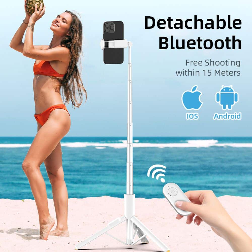 Τρίποδο Selfie Stick με Bluetooth TECH-PROTECT L09S, λευκό - Image 9