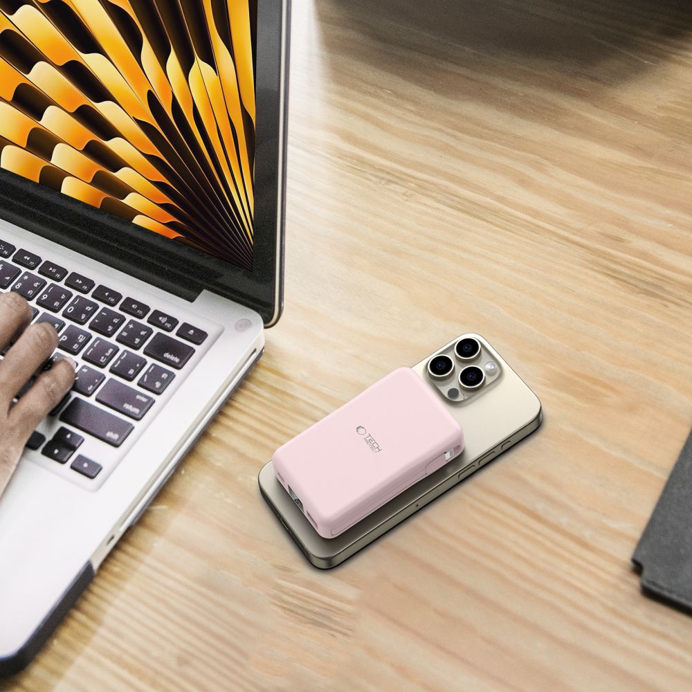 TECH-PROTECT PB31 LIFEMAG MAGSAFE POWER BANK 10000MAH ΡΟΖ - Image 9