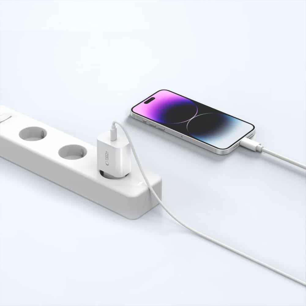 TECH-PROTECT NC20W ΦΟΡΤΙΣΤΗΣ 1 ΘΥΡΑΣ PD20W + ΚΑΛΩΔΙΟ LIGHTNING ΛΕΥΚΟ - Image 9