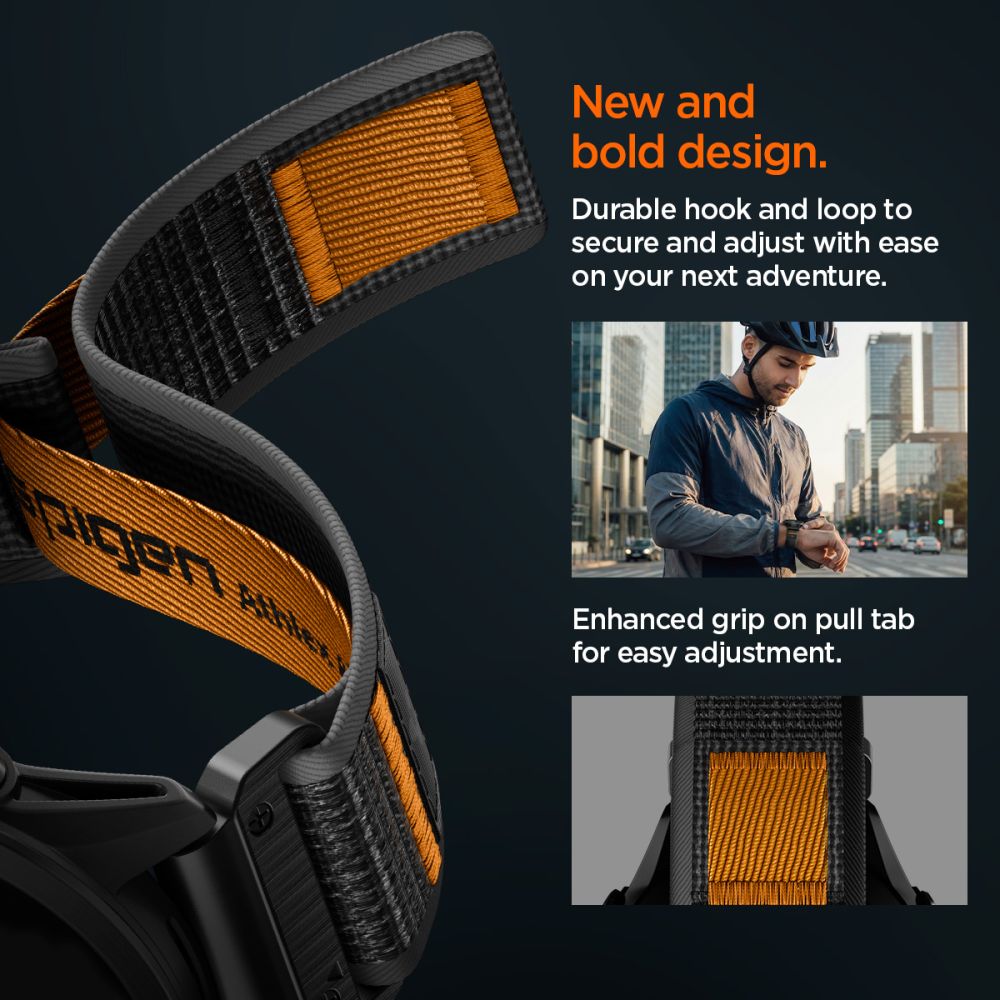 Ρολόι Spigen Athlex Air Garmin Quickfit 22 mm Active Μαύρο/Πορτοκαλί - Image 9