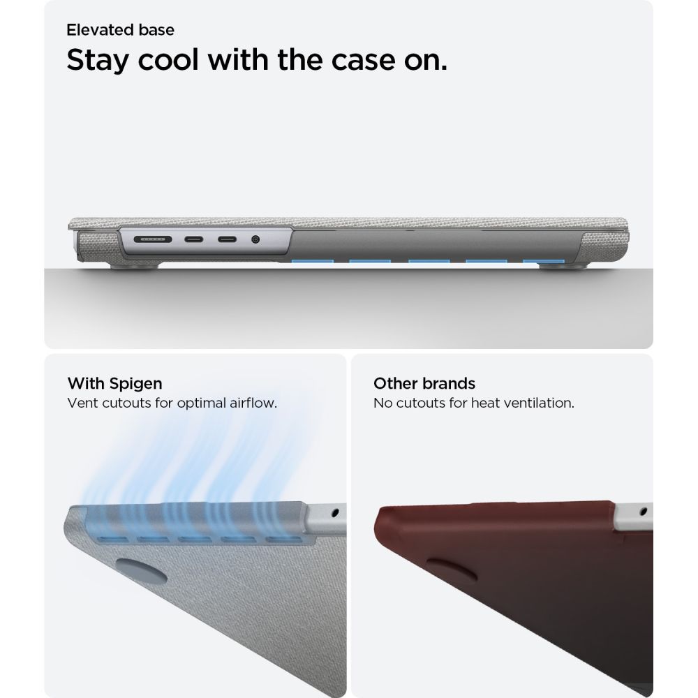Spigen Urban Fit για MacBook Pro 14 M1-M5 / M5 Pro / M5 Pro Max 2021-2026 - Χρώμα Γκρι - Image 9