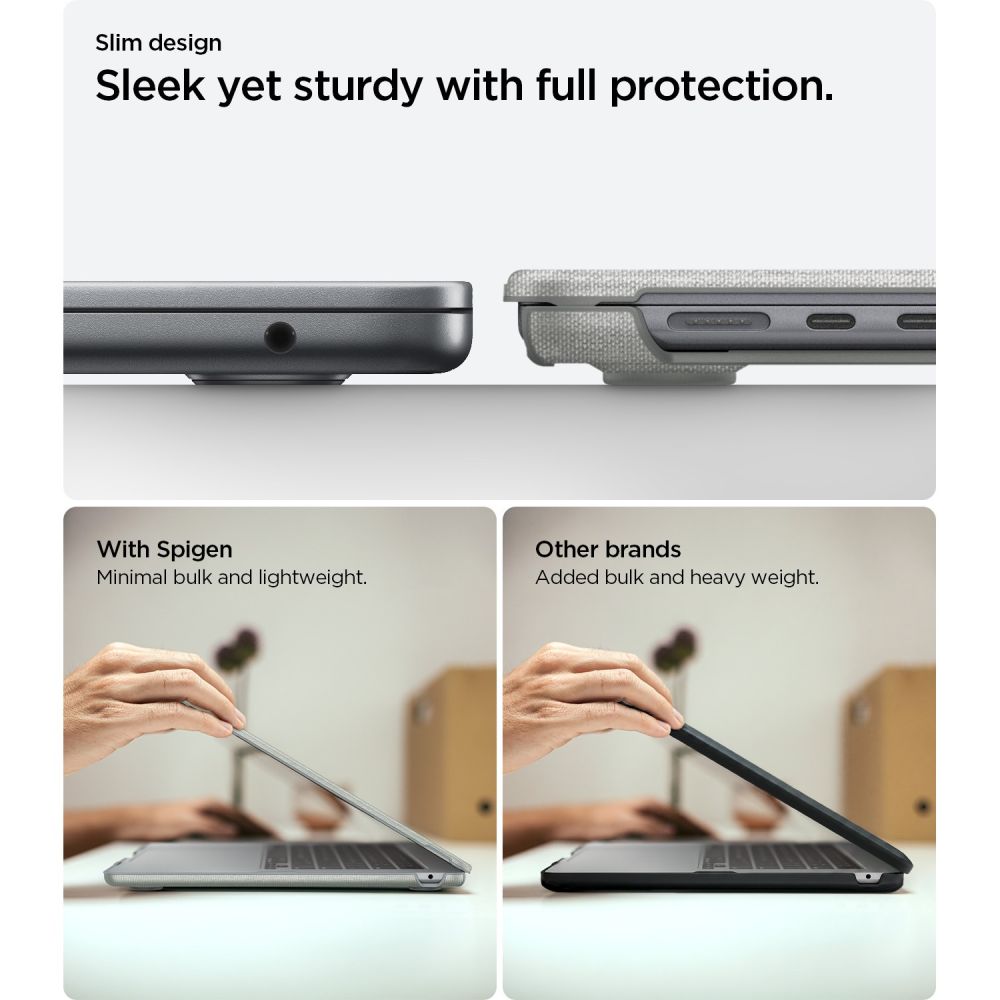 Spigen Urban Fit για MacBook Air 15 M2-M5 (2023-2026) - Χρώμα Γκρι - Image 8