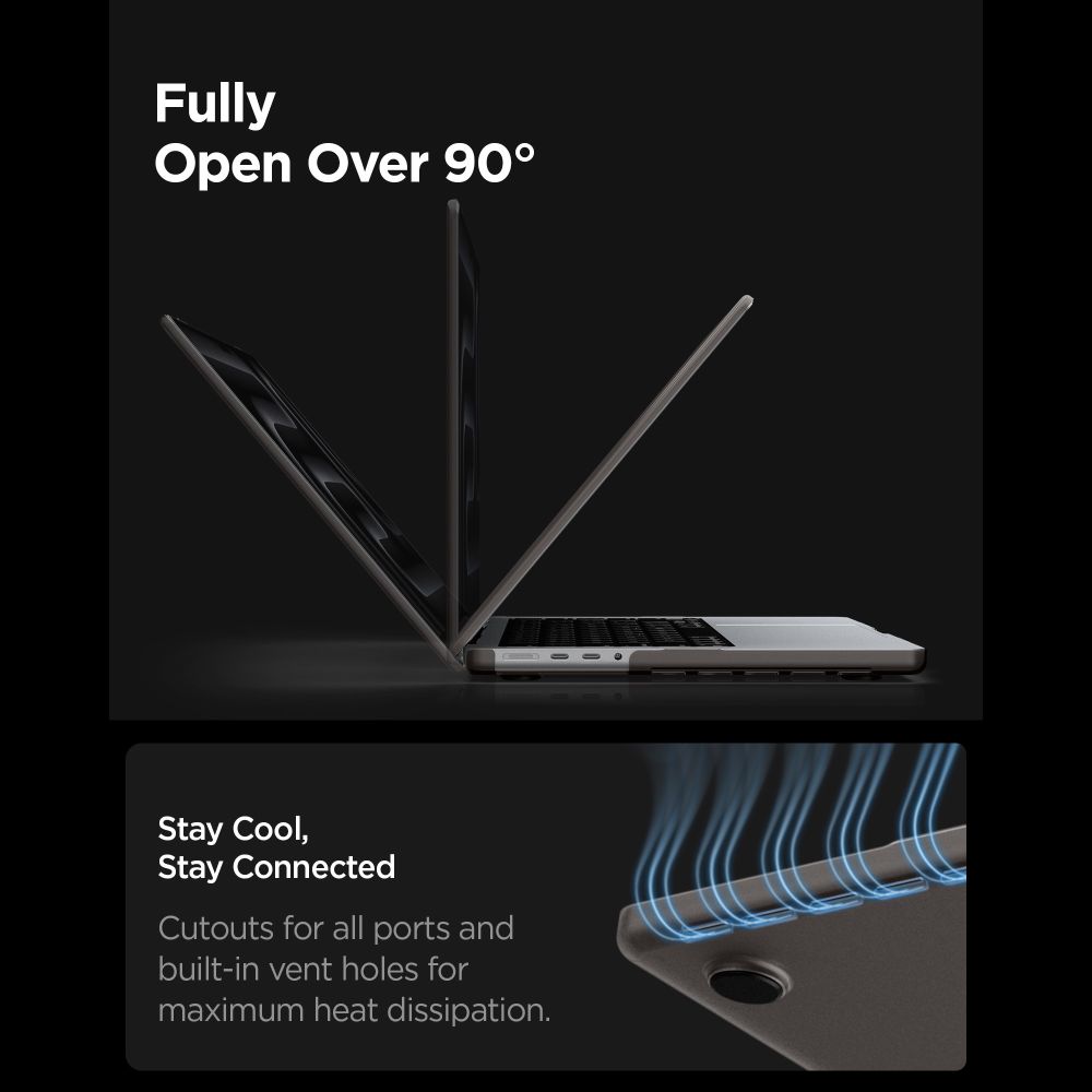 SPIGEN AIRSKIN MACBOOK PRO 16 M1-M5 / M5 PRO / M5 PRO MAX 2021-2026 ΜΑΥΡΟ ΣΕ ΠΑΓΩΤΟ - Image 8