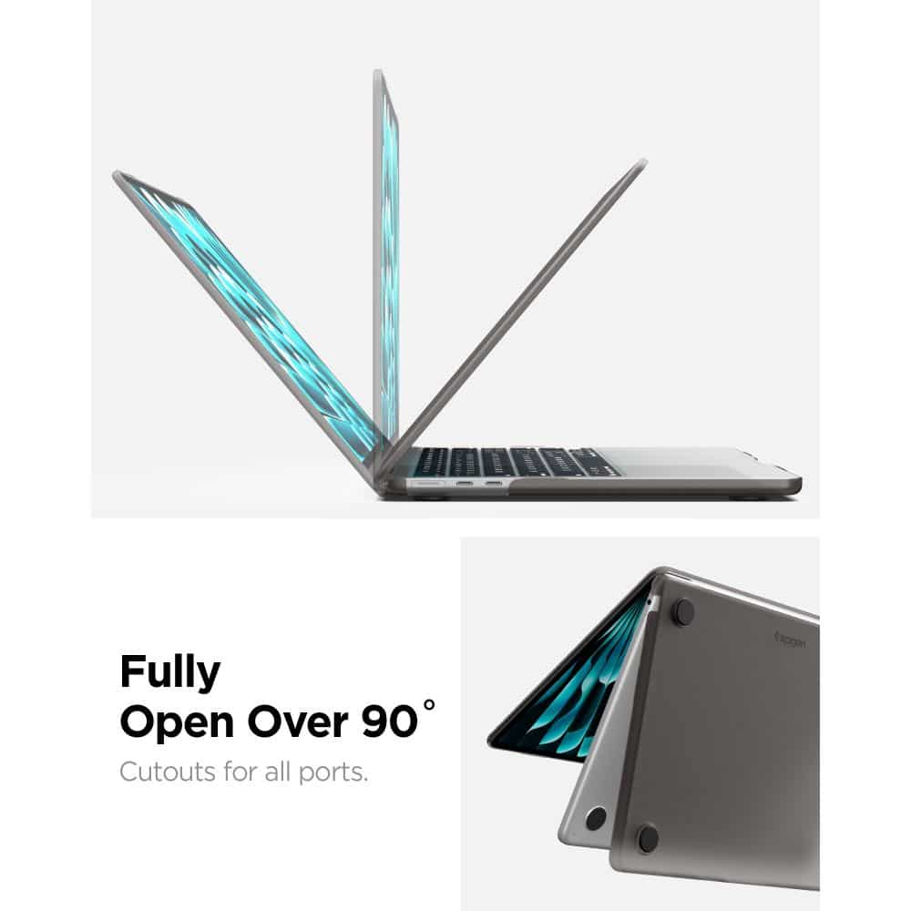 SPIGEN AIRSKIN MACBOOK AIR 13 M2-M5 2023-2026 ΜΑΥΡΟ ΜΕ ΠΑΓΕΤΟ - Image 8