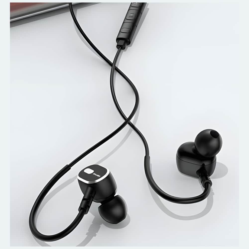 Στερεοφωνικά ακουστικά USB AWEI TC-6-C, μαύρα - Image 3