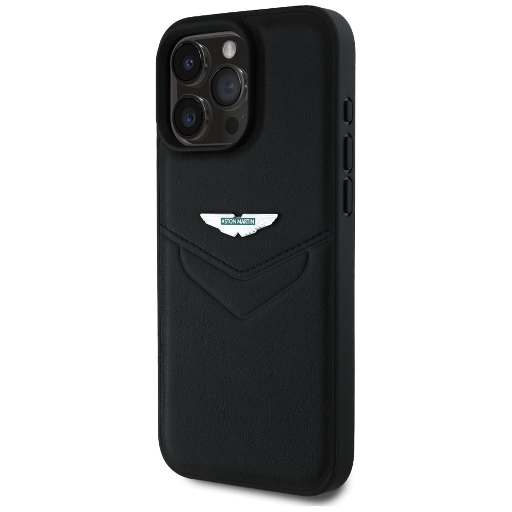 Aston Martin HC Leather Victory Design - θήκη για Apple iPhone 16 Pro - Μαύρο - Image 2