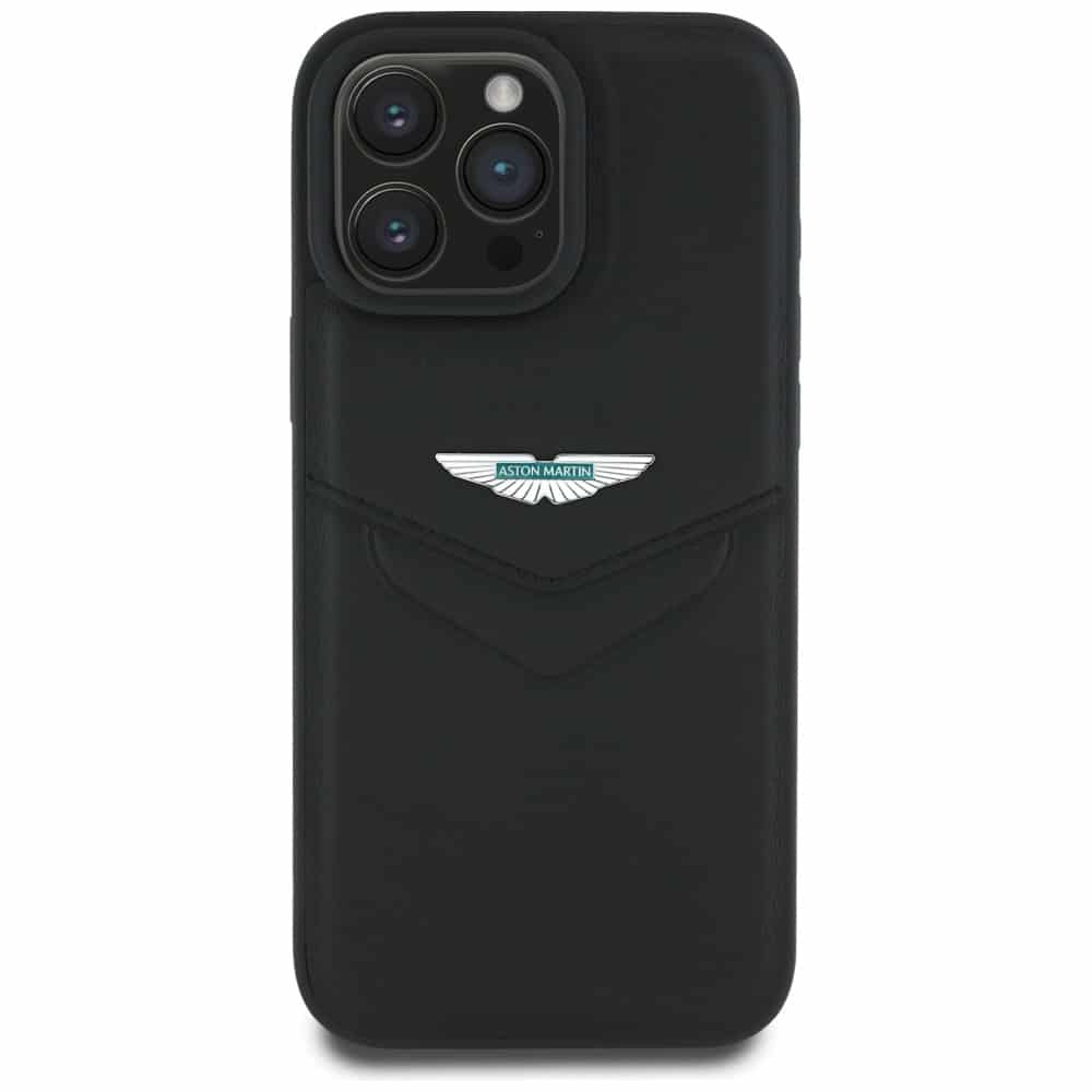 Aston Martin HC Leather Victory Design - θήκη για Apple iPhone 16 Pro - Μαύρο - Image 3