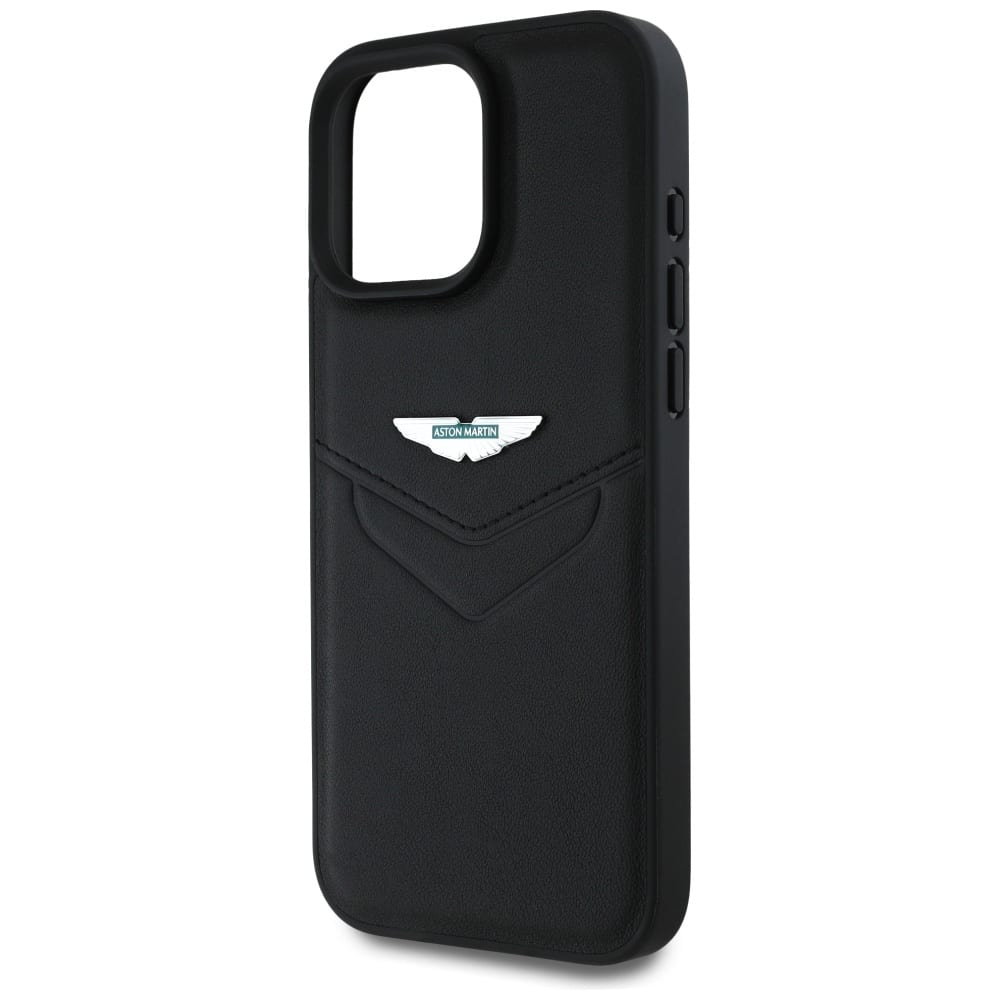 Aston Martin HC Leather Victory Design - θήκη για Apple iPhone 16 Pro - Μαύρο - Image 6