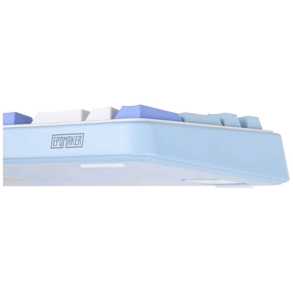 Μηχανικό πληκτρολόγιο Epomaker TH99 Creamy Jade Switch λευκό-μπλε - Image 7