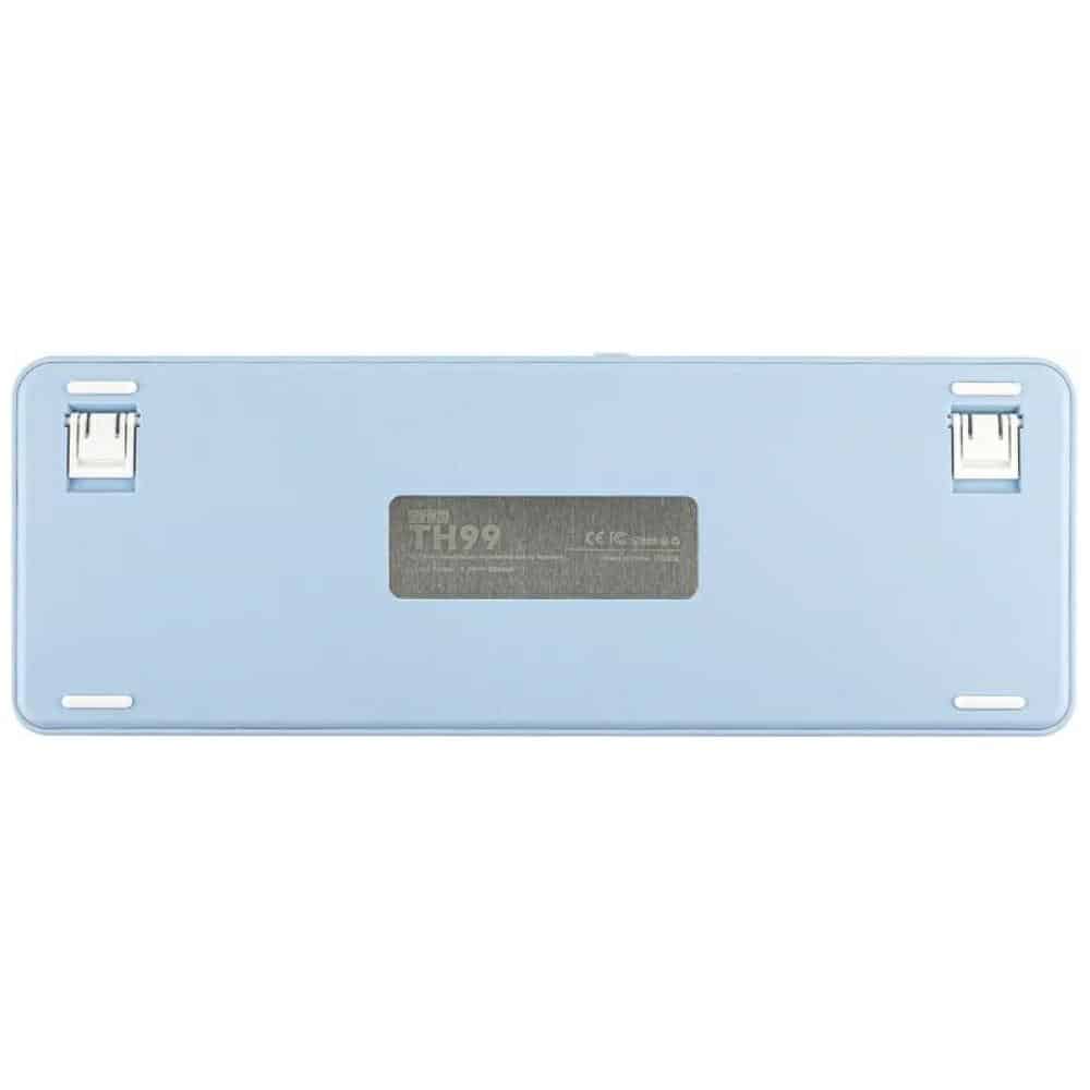 Μηχανικό πληκτρολόγιο Epomaker TH99 Creamy Jade Switch λευκό-μπλε - Image 9