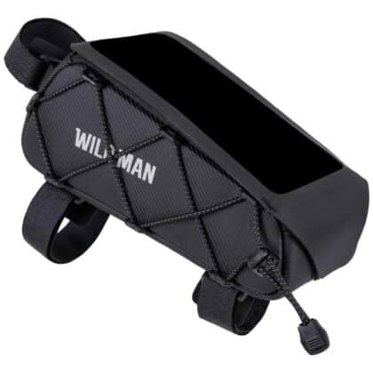 Θήκη ποδηλάτου WILDMAN GX100, μαύρη τσάντα στήριξης για πλαίσιο