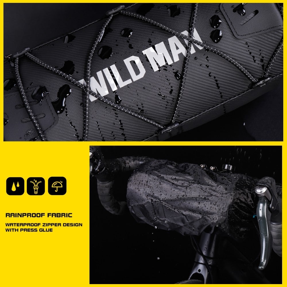 Τσάντα σκελετού ποδηλάτου WILDMAN GX300 2L, μαύρη - Image 5