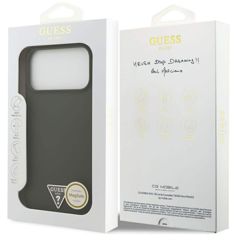 Guess Triangle Logo MagSafe - θήκη για Apple iPhone 17 Pro Max - Κίτρινο - Image 8