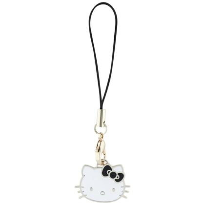Λουράκι τηλεφώνου Hello Kitty HKCPMKHK μαύρο με κεφαλή γάτας