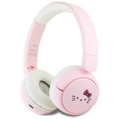 Ακουστικά Bluetooth Hello Kitty με λογότυπο προσώπου ροζ