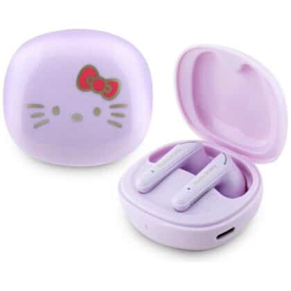 Ακουστικά Hello Kitty TWS O Γυαλιστερό φινίρισμα Μωβ