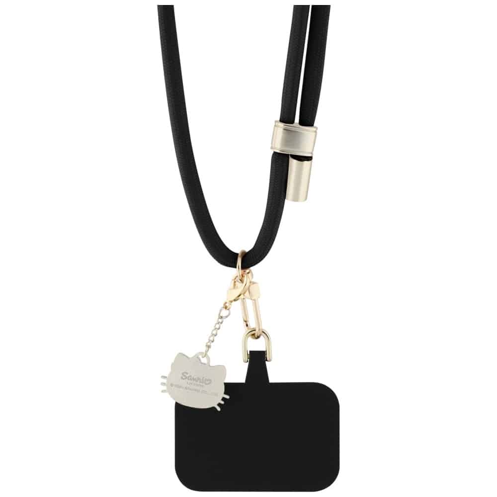 Κορδόνι τηλεφώνου Hello Kitty Patch & Kitty Head Charm Universal, μαύρο - Image 4