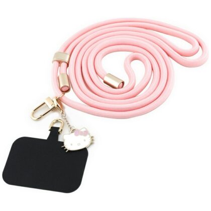 Κορδόνι τηλεφώνου Hello Kitty Patch & Kitty Head Charm Universal, ροζ
