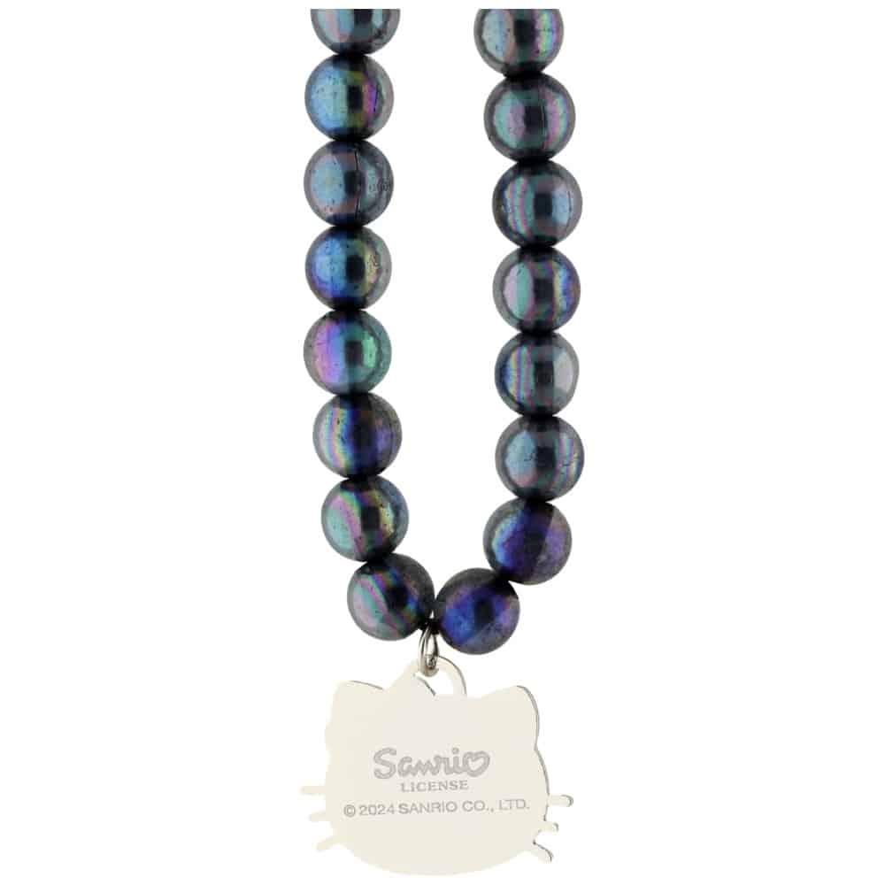 Γούρι για Κινητό με Κεφαλή Γατούλας Hello Kitty Pearls, Μαύρο - Image 3