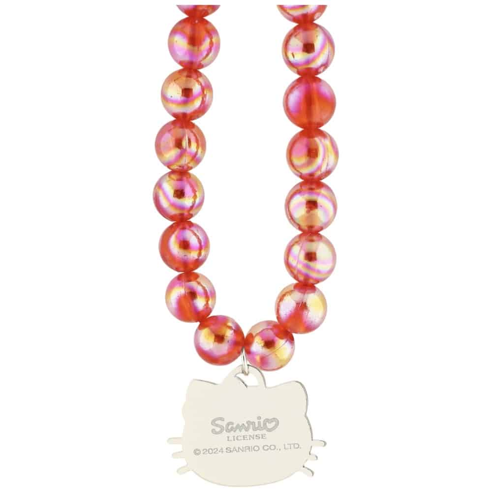 Γούρι για Κινητό με Κεφαλή Γατούλας Hello Kitty Pearls, Κόκκινο - Image 3