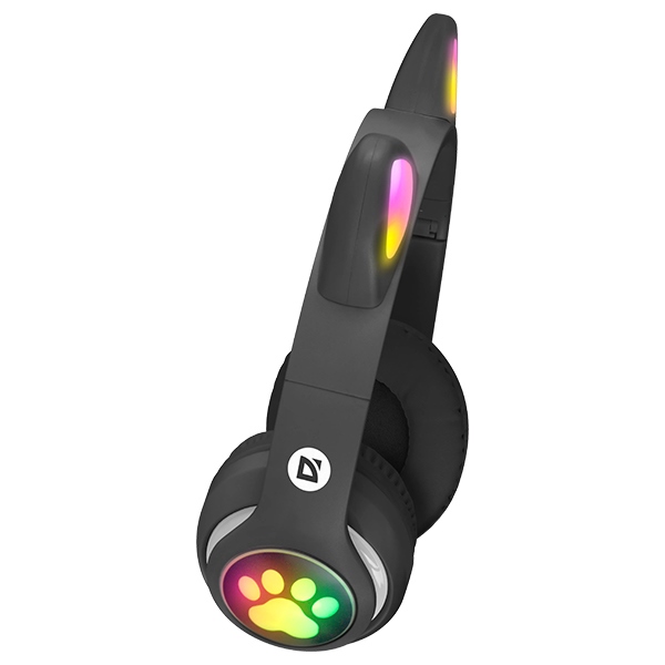 Ακουστικά Bluetooth Defender Freemotion B585 Led Μαύρο/Μαύρο (63586) - Image 3