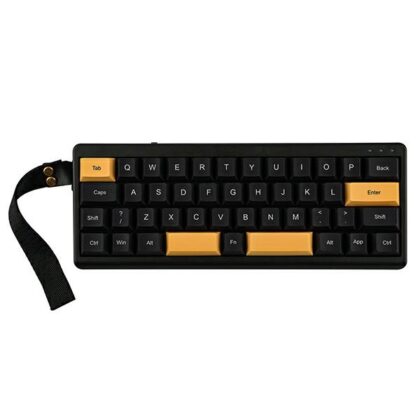 Μηχανικό πληκτρολόγιο Epomaker TH40 Wisteria Γραμμικός διακόπτης μαύρο-χρυσό