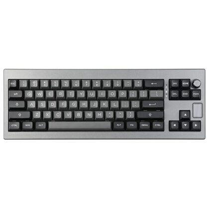 Μηχανικό πληκτρολόγιο Epomaker Shadow-X Flamingo Switch μαύρο-ασημί