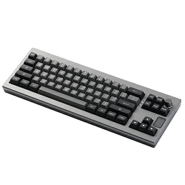 Μηχανικό πληκτρολόγιο Epomaker Shadow-X Flamingo Switch μαύρο-ασημί - Image 2