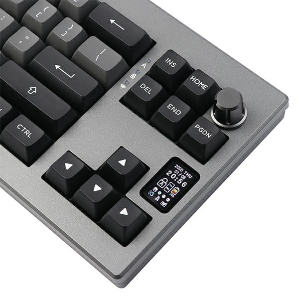 Μηχανικό πληκτρολόγιο Epomaker Shadow-X Flamingo Switch μαύρο-ασημί - Image 5