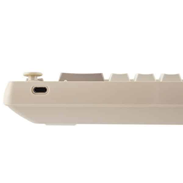 Μηχανικό πληκτρολόγιο Epomaker RT65 Wisteria Linear Switch γκρι-λευκό - Image 6