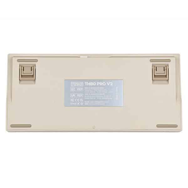 Μηχανικό πληκτρολόγιο Epomaker TH80 Pro V2 Wisteria Linear Switch λευκό - Image 2
