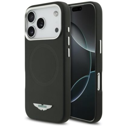 Aston Martin HC Kevlar Counter Design MagSafe - θήκη για Apple iPhone 17 Pro - Μαύρο