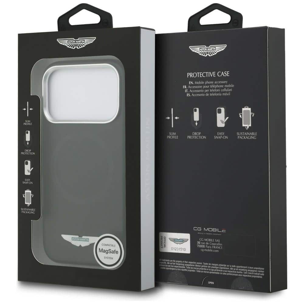 Aston Martin HC Kevlar Counter Design MagSafe - θήκη για Apple iPhone 17 Pro - Μαύρο - Image 8