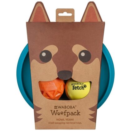 Σετ σκύλου Waboba Woofpack 2 μπάλες 1 φρίσμπι