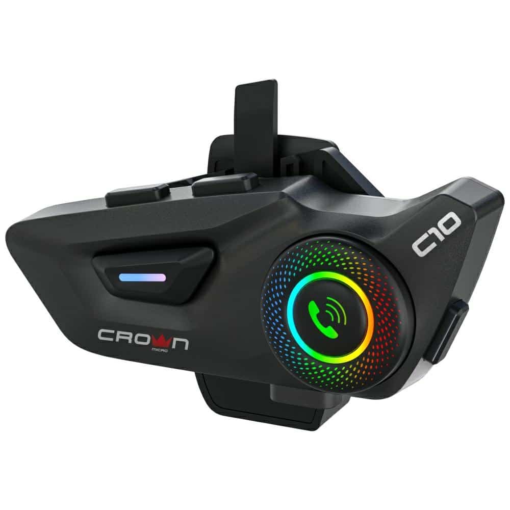 Ενδοεπικοινωνία μοτοσικλέτας Crown C10 Bluetooth 5.3 μαύρο - Image 7