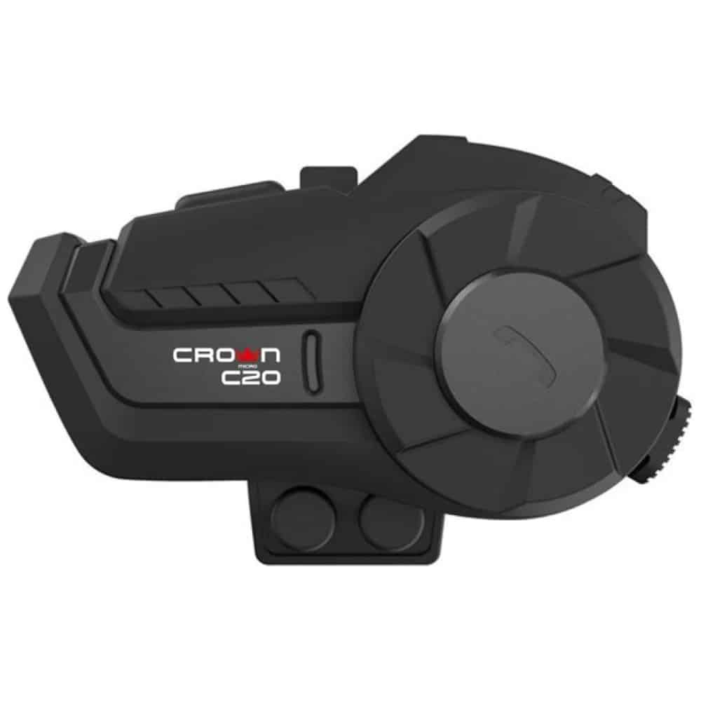 Ενδοεπικοινωνία μοτοσικλέτας Crown C20 Bluetooth 5.1 μαύρο - Image 2