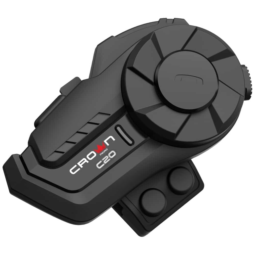 Ενδοεπικοινωνία μοτοσικλέτας Crown C20 Bluetooth 5.1 μαύρο - Image 3