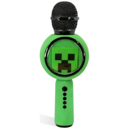 Μικρόφωνο καραόκε LED με ασύρματο ηχείο OTL Minecraft Creeper