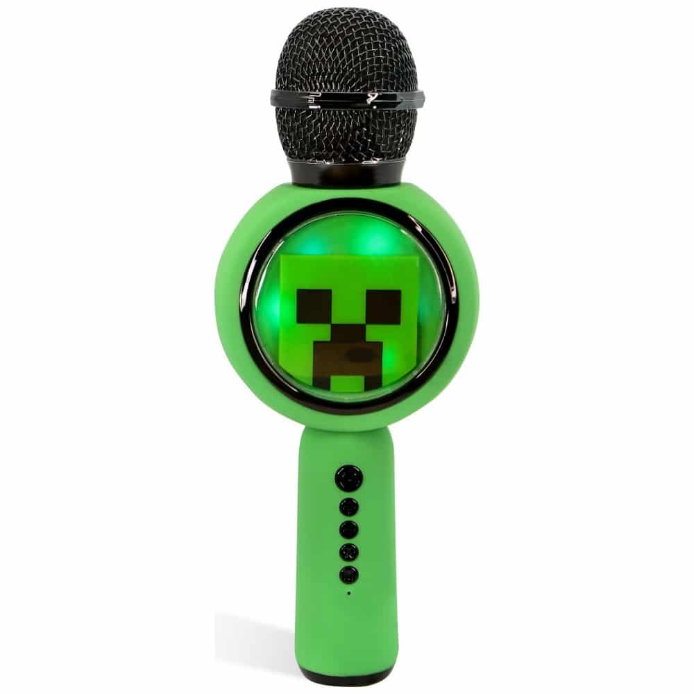 Μικρόφωνο καραόκε LED με ασύρματο ηχείο OTL Minecraft Creeper - Image 2