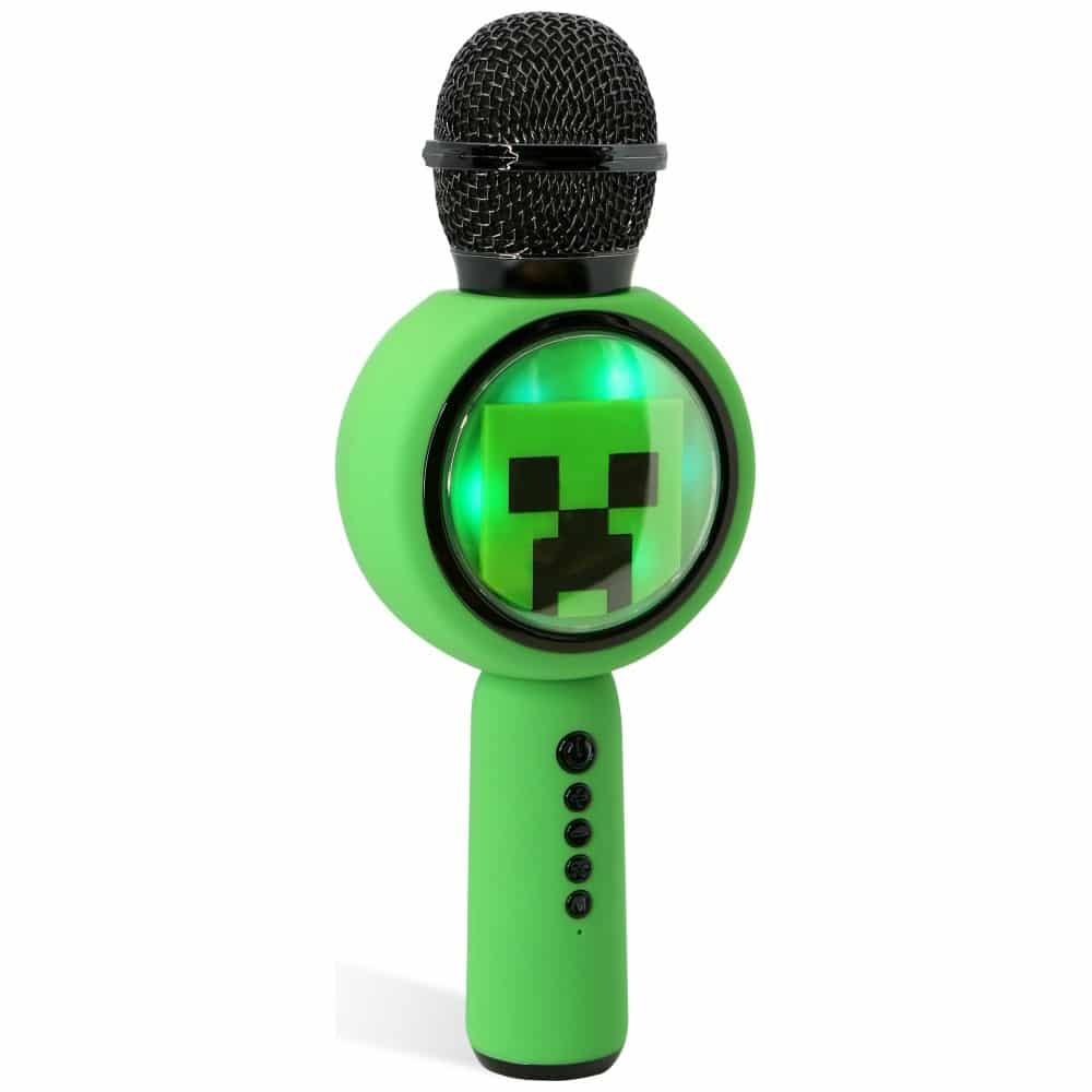 Μικρόφωνο καραόκε LED με ασύρματο ηχείο OTL Minecraft Creeper - Image 6